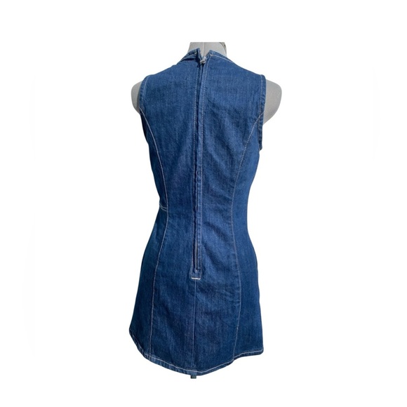 ZARA, Denim Dress - Casual Elegance, Small, Blue - Picture 9 of 9